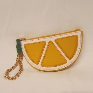 Coach orange slice coin purse
